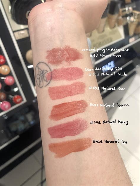 dior addict lip tint swatches